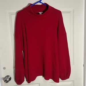 Ava & Viv Red Turtleneck Sweater